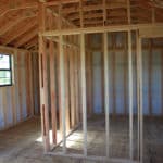 the interior of an unfinished prefabricated custom texas cabin