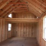 the interior of an unfinished prefabricated custom texas cabin