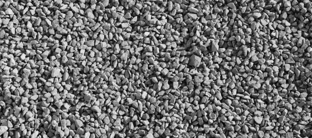up-close view of a pile of gray gravel rocks